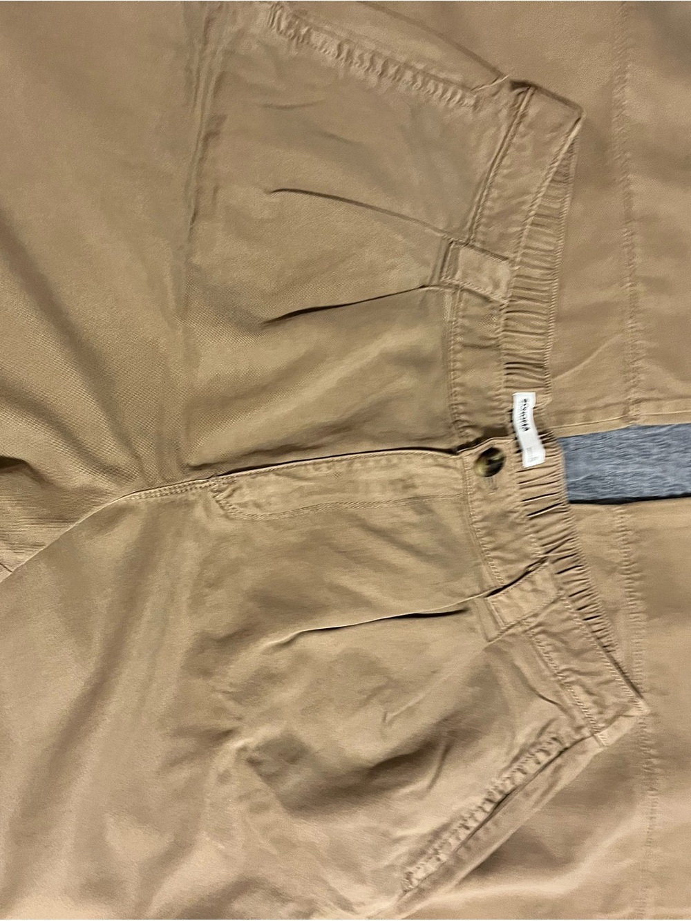 Sonoma Goods for Life High-Rise Wide-Leg Pants in Khaki Beige - Picture 5 of 11